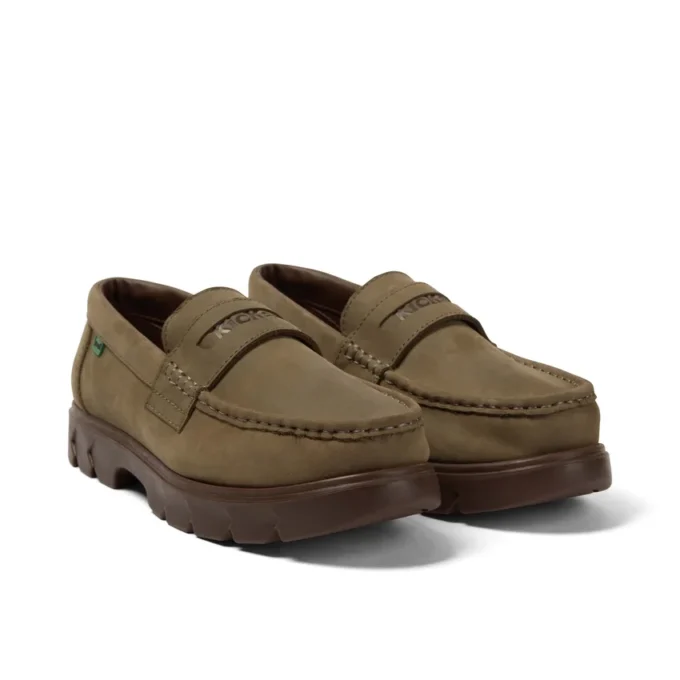 Yetişkin Unisex Lennon Loafer Deri Koyu Yeşil