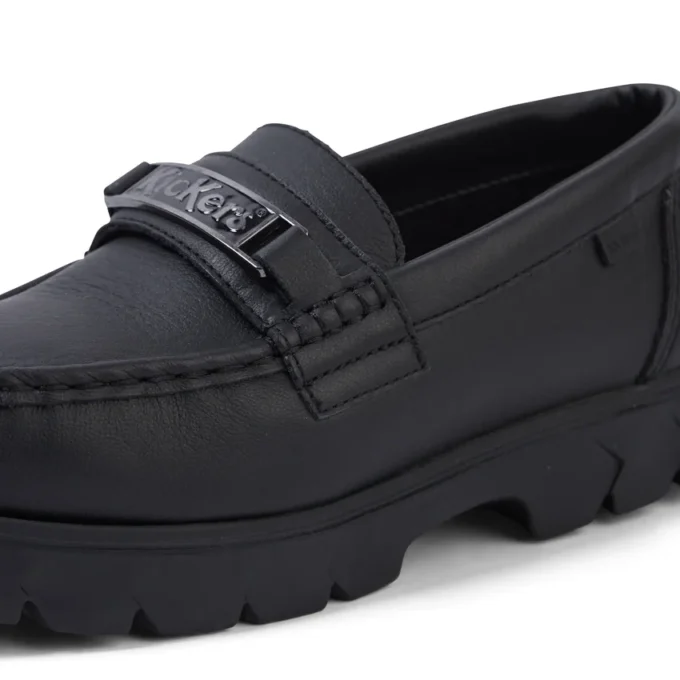 Yetişkin Unisex Lennon Loafer Deri Siyah